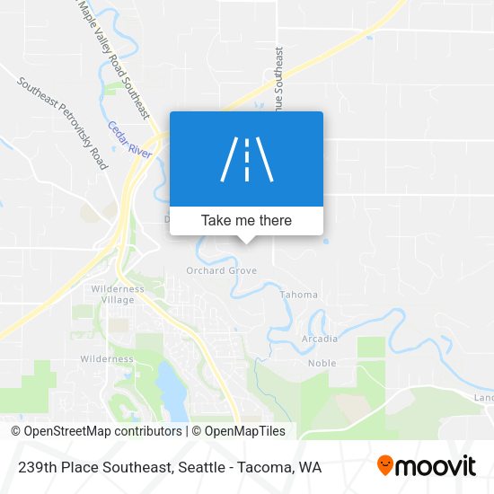239th Place Southeast map