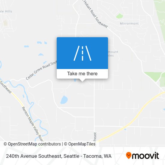 240th Avenue Southeast map
