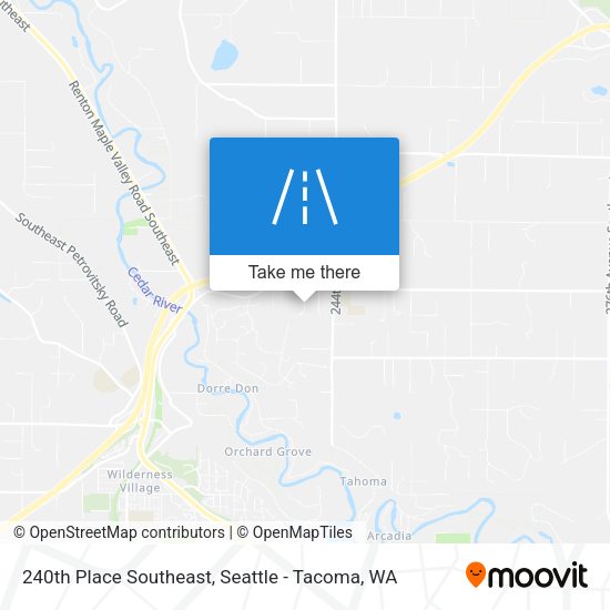 240th Place Southeast map