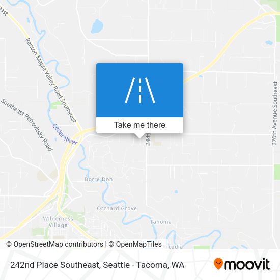 Mapa de 242nd Place Southeast