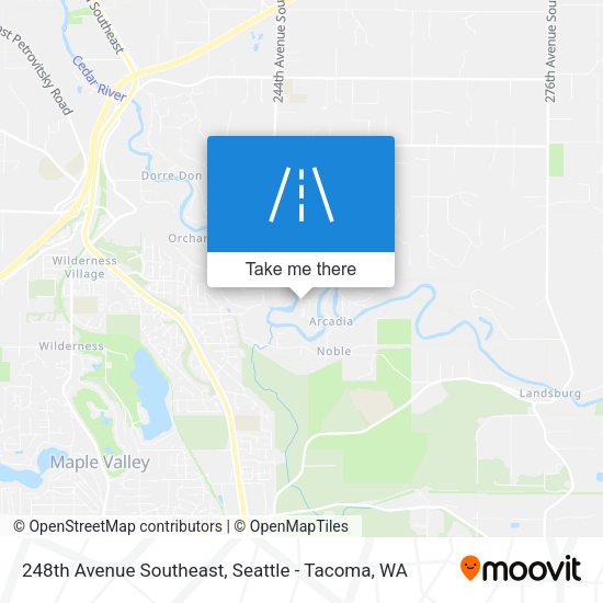 Mapa de 248th Avenue Southeast