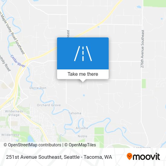 Mapa de 251st Avenue Southeast