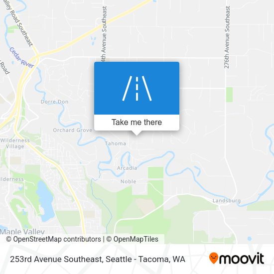 253rd Avenue Southeast map