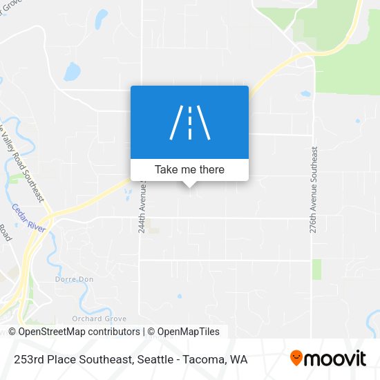 Mapa de 253rd Place Southeast