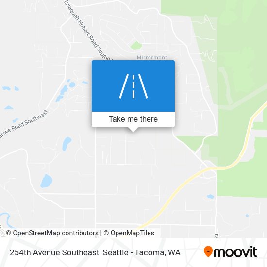 254th Avenue Southeast map