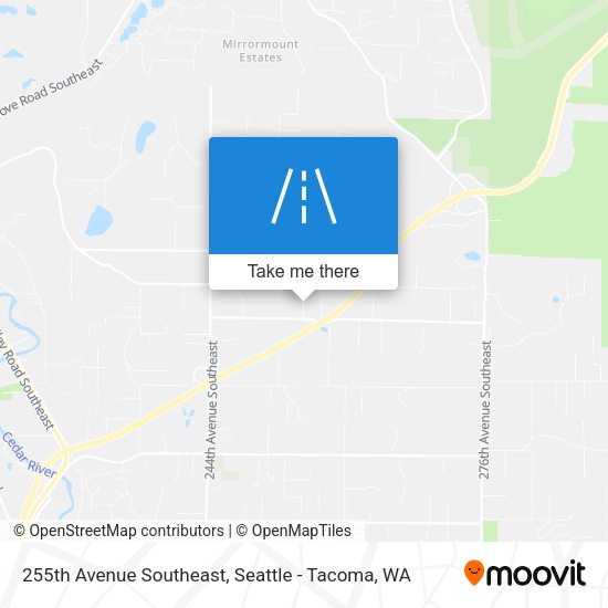 255th Avenue Southeast map