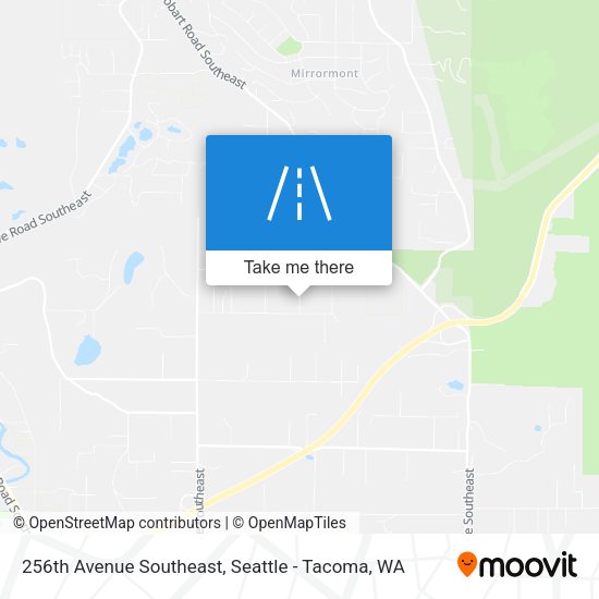 256th Avenue Southeast map