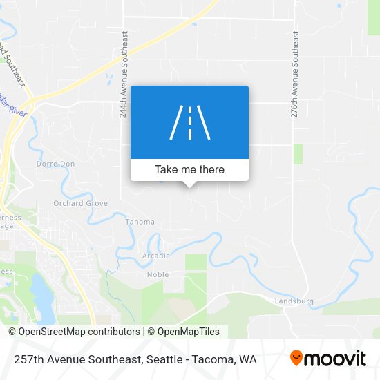 257th Avenue Southeast map