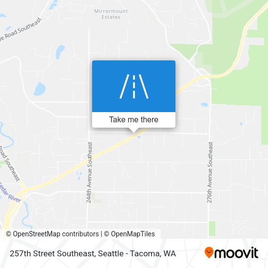 257th Street Southeast map