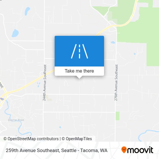 259th Avenue Southeast map