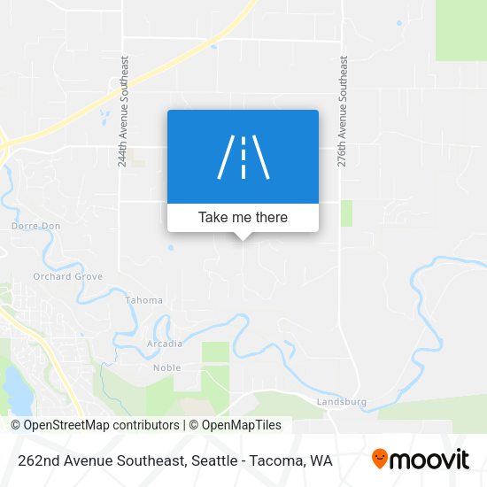 262nd Avenue Southeast map
