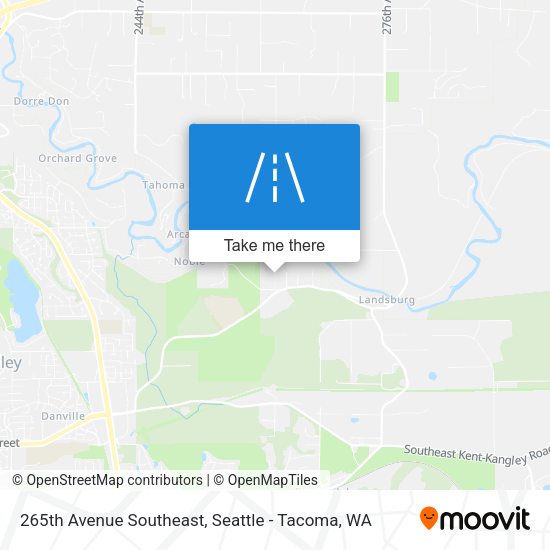 265th Avenue Southeast map