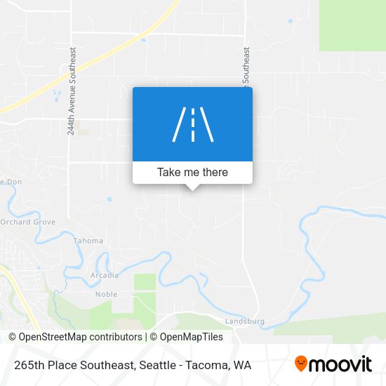 265th Place Southeast map