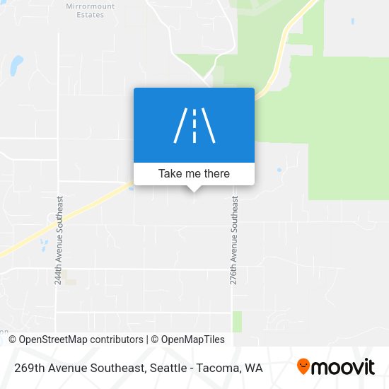 269th Avenue Southeast map
