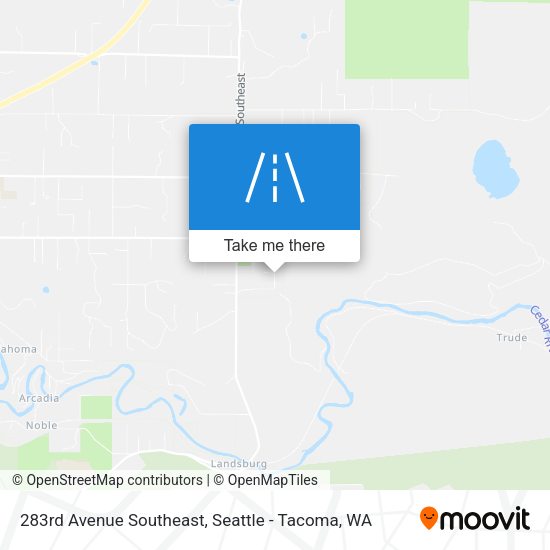 Mapa de 283rd Avenue Southeast