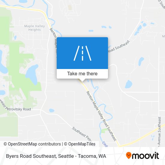 Byers Road Southeast map