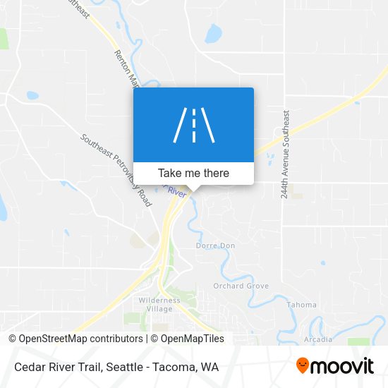 Mapa de Cedar River Trail