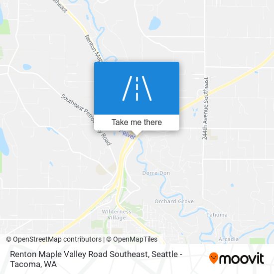 Renton Maple Valley Road Southeast map