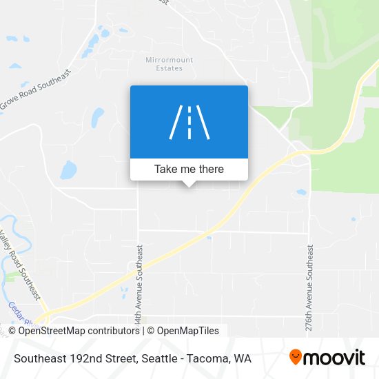 Mapa de Southeast 192nd Street