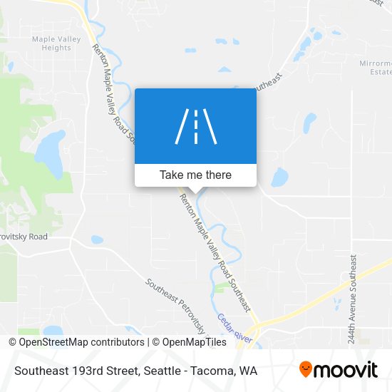 Mapa de Southeast 193rd Street