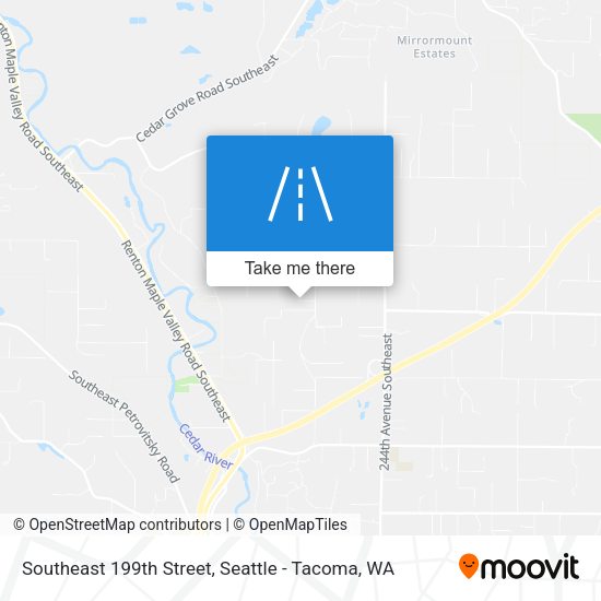 Southeast 199th Street map