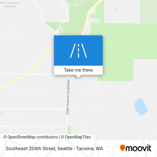 Mapa de Southeast 204th Street