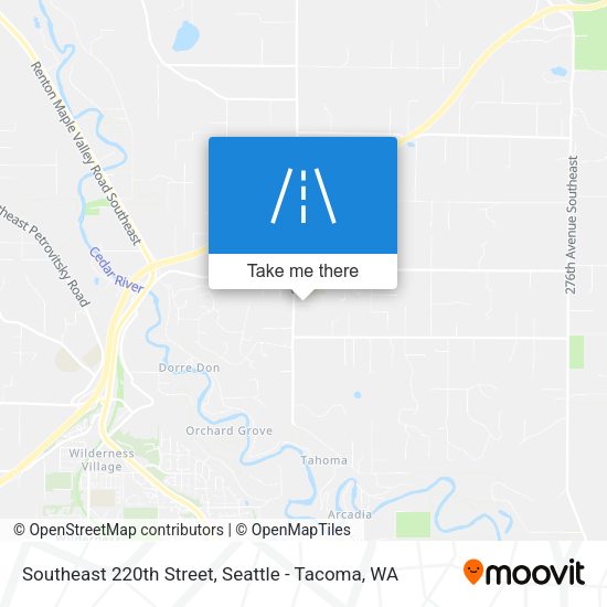 Southeast 220th Street map