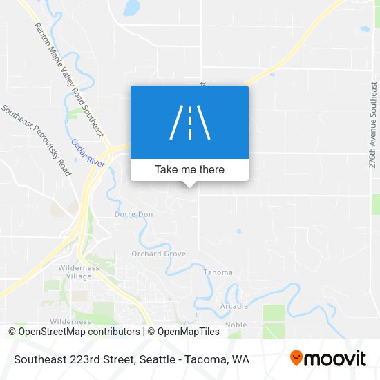 Southeast 223rd Street map