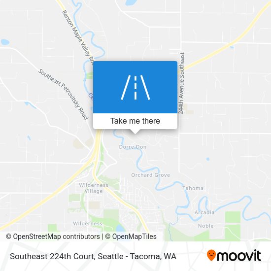 Southeast 224th Court map