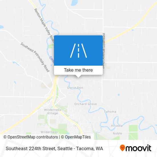 Southeast 224th Street map