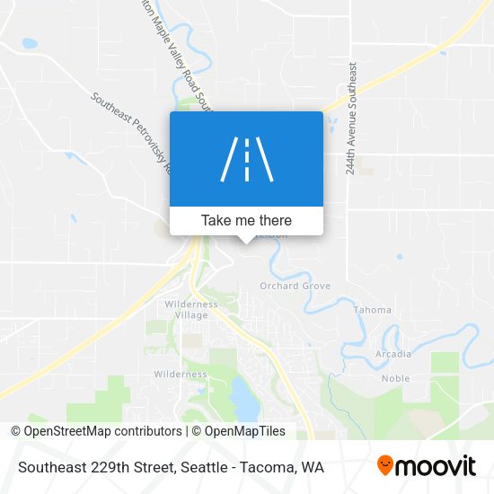 Southeast 229th Street map