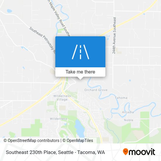 Southeast 230th Place map
