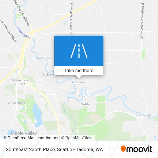 Southeast 235th Place map