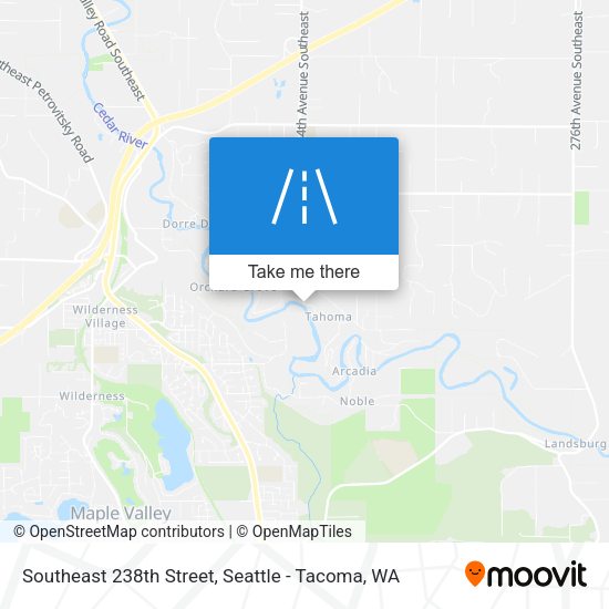 Southeast 238th Street map