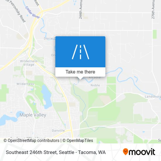 Southeast 246th Street map