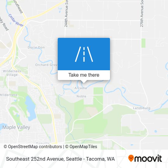 Mapa de Southeast 252nd Avenue