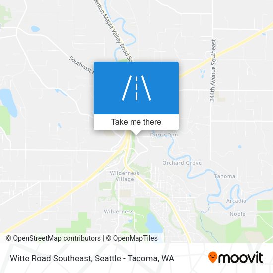 Witte Road Southeast map