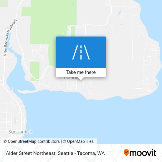 Alder Street Northeast map