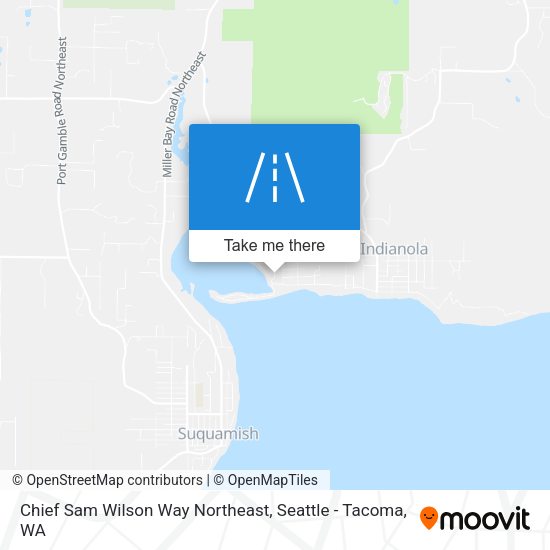 Chief Sam Wilson Way Northeast map