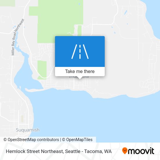 Hemlock Street Northeast map