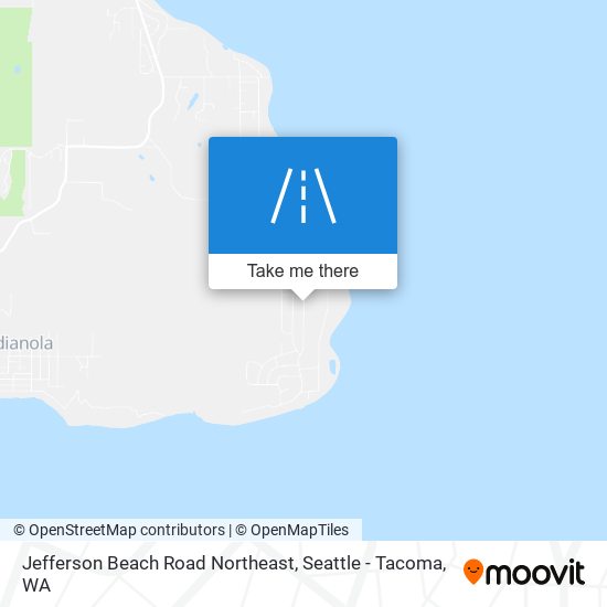 Mapa de Jefferson Beach Road Northeast