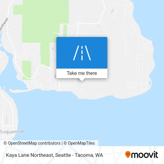 Kaya Lane Northeast map