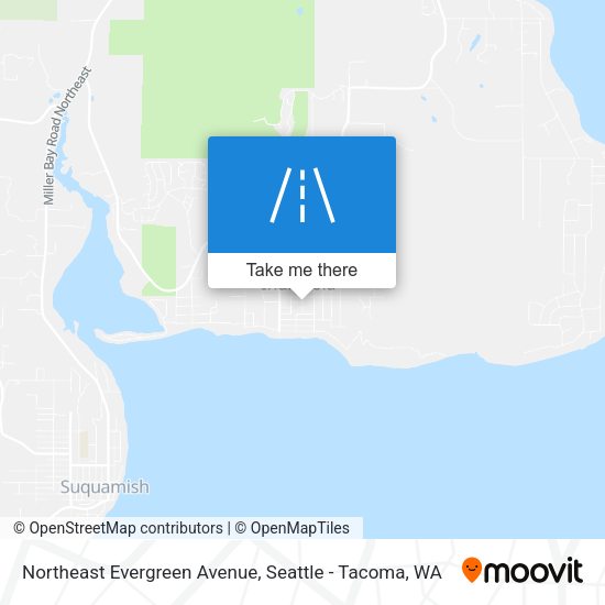 Mapa de Northeast Evergreen Avenue