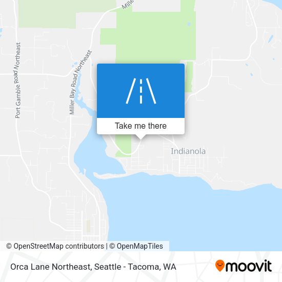 Orca Lane Northeast map