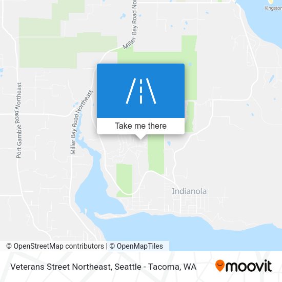 Veterans Street Northeast map