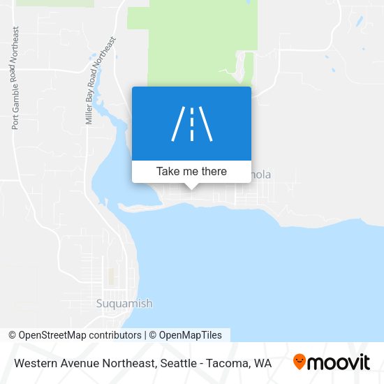 Western Avenue Northeast map
