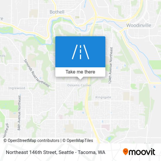 Northeast 146th Street map