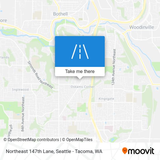 Northeast 147th Lane map