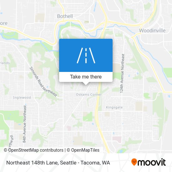 Northeast 148th Lane map