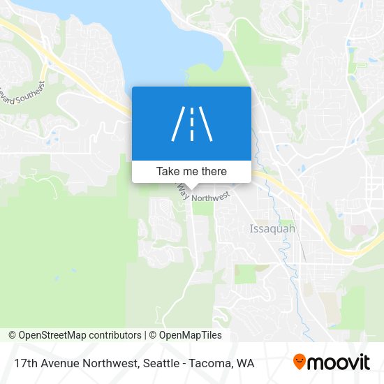 17th Avenue Northwest map
